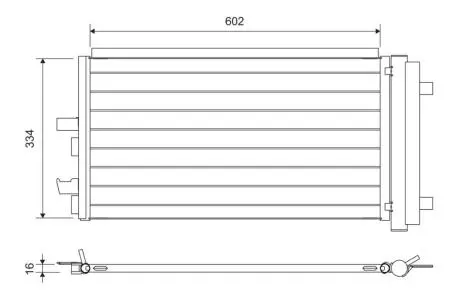 Радіатор кондиціонера AUDI A8/BMW 2 (F45)/X1 (F48)/X2 (F39) 1.5-3.0 14- Valeo 822752
