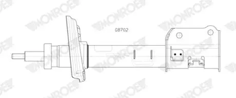 Амортизатор підвіски MONROE G8702