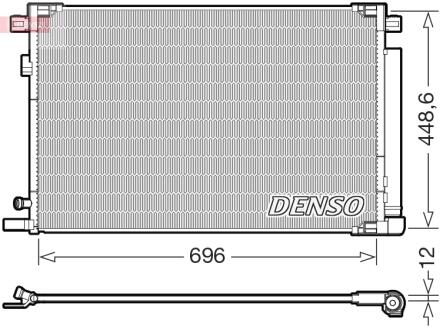 Радіатор кондиціонера DENSO DCN50128 (фото 1)