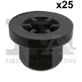 Гайка пластикова (к-кт 25шт) для кріплення деталей кузова BMW/MB (чорна) Fischer Automotive One (FA1) 10-10005.25