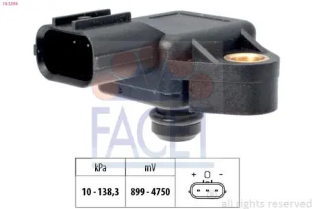 Датчик тиску повітря FACET 10.3394