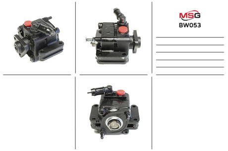 Насос ГУР новий BMW 1 E81-88 04-11, BMW X3 E83 04-10, BMW 3 E90-93 05-12 MSG BW053 (фото 1)