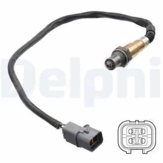 Лямбда-зонд (довжина 546мм) CHEVROLET EPICA HYUNDAI I20 I, I20 II KIA PICANTO II, RIO III NISSAN X-TRAIL I SUZUKI GRAND VITARA II F9QB-YD22ETI 06.01-03.20 Delphi ES2129712B1