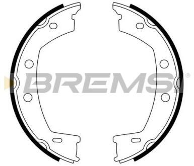 Гальмівні колодки зад. FREELANDER 2.0-3.2 06-14 (LUCAS GIRLING) BREMSI GF0442 (фото 1)