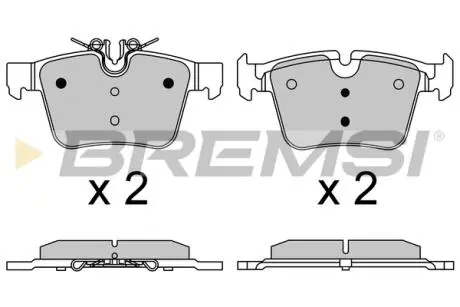 Гальмівні колодки зад. MB C-CLASS W205 13- (ATE-TEVES) BREMSI BP3642