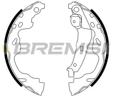 Гальмівні колодки зад. YARIS 1.0-1.5 99-05 (BOSCH) BREMSI GF0961