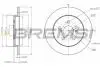 Гальмівний диск зад. PRIUS/VERSO S 1.3-1.8 09-16 BREMSI CD7875S (фото 1)