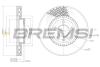 Гальмівний диск перед. Transporter (04-15) CD7254V