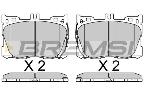 Гальмівні колодки пер. MB E-CLASS C238 16- BREMSI BP3762