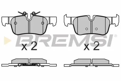 Гальмівні колодки зад. BMW 1/2/i3/X1/X2 BREMSI BP3633