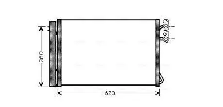 Радіатор кодиціонера AVA COOLING BWA5295D