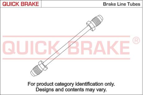 Трубка гальмівна 1.34м QUICK BRAKE CU-1340A-A (фото 1)