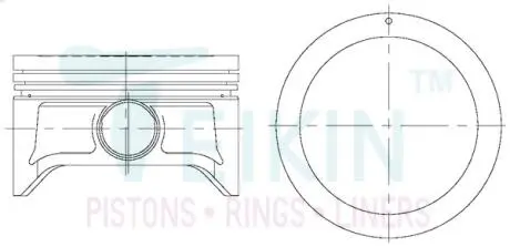 Поршень TEIKIN 44273050