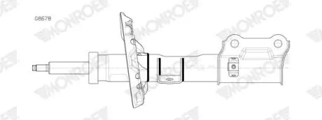 Амортизатор газомасляний MONROE G8678