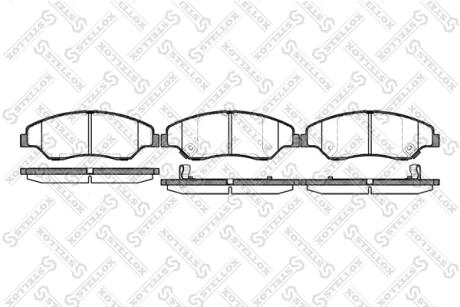 Колодки гальмівні передні (диск) STELLOX 750002SX