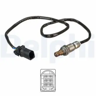 Лямбда-зонд (750/801мм) VW CALIFORNIA T6 CAMPER, MULTIVAN T6, TRANSPORTER T6, TRANSPORTER T6 / CARAVELLE T6 2.0D 04.15- Delphi ES2120412B1