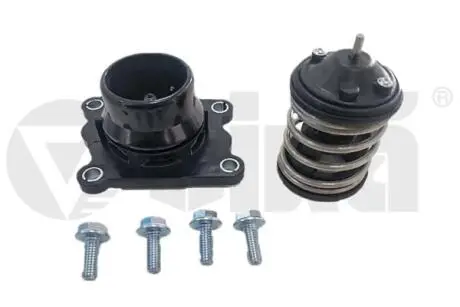 Термостат с крышкой 87C BMW 1, 3, 5, 7 X1, X3, X5, X6 1.6D, 2.0D, 3.0D (07-17) VIKA 19772401