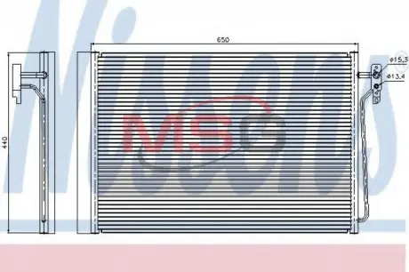 Радіатор кондиціонера First Fit NISSENS 940045 (фото 1)