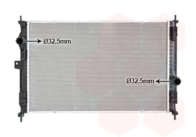 Радіатор охолодження Citroen Berlingo 1.5-1.6 HDi 18-/Opel Grandland 1.2-1.6/2.0D 17- Van Wezel 40012707
