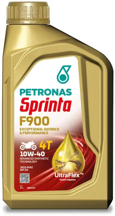 Олива 10W40 SPRINTA F900 4T (1L) (API SN/JASO MA2/JASO MA) Petronas 73119E15EU (фото 1)