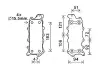 Радиатор масляный MB C-Class (07-), E-Class (09-)/Jeep Grand Cherokee (05-), Com AVA COOLING MS3685 (фото 1)