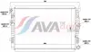 Радіатор, Система охолодження двигуна AVA COOLING VN2461 (фото 1)