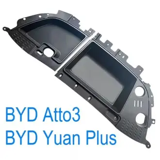 Додатковий пластиковий багажник під капот. 2 секції БЕЗ КРИШОК. BYD Yuan Plus / Atto 3 2021- GoodWay TRBBYDYPF