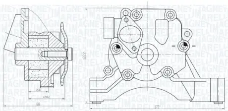 Масляний насос MAGNETI MARELLI 351516000033