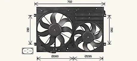 Вентилятор AVA COOLING VN7551