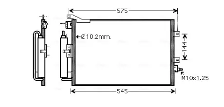 Радіатор кодиціонера CLEVER FIT AVA COOLING RT5417D