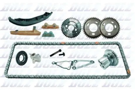 Комплект ланцюга ГРМ з шестернями FORD TRANSIT 2.2 TDCi 132 ланки DOLZ SKCF014