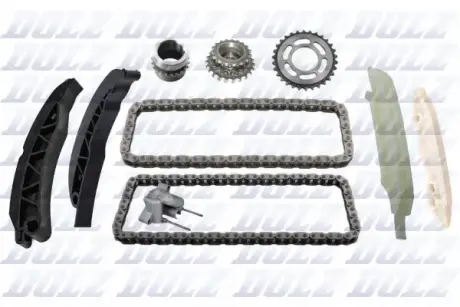 Комплект ланцюгів ГРМ та ПНВТ з шестернями BMW M47/M57 DOLZ SKCB119F