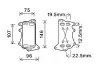 Радиатор масляный КПП BMW 3 F30 (12-), 5 F10 (10-), 7 F01 (09-), X3 F25 (11-), X BW3556