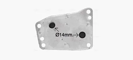 Радиатор масляный Citroen Jumper (06-), Jumpy (16-)/Peugeot Boxer (06-), Expert AVA COOLING CN3327