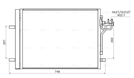 Радиатор кондиционера Ford Focus (11-) 1.6 TDCi AVA AVA COOLING FD5708D (фото 1)
