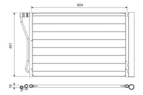 Радіатор кондиціонера BMW 5 (F10)/6 (F06/F12/F13) 4.4 11-18 Valeo 814388