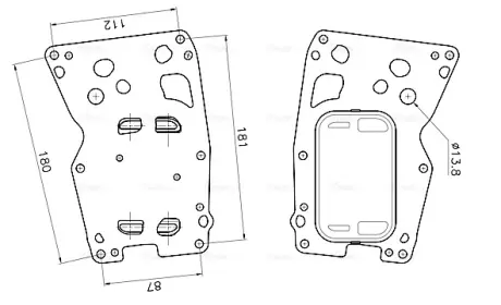 Радиатор масляный BMW 3 F30 (12-), 5 F10 (10-), 7 F01 (09-), X3 F25 (11-), X5 F1 AVA COOLING BW3627