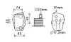 Радиатор масляный BMW 3 E46, E90 (98-), 5 E39, E60 (96-), X3 E83 (04-) 2.0D (BW3 BW3555