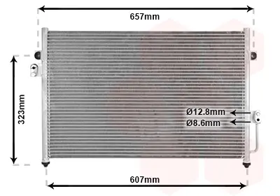 Конденсор кондиціонера HYUNDAI TERRACAN 01&gt;07 Van Wezel 82005134 (фото 1)