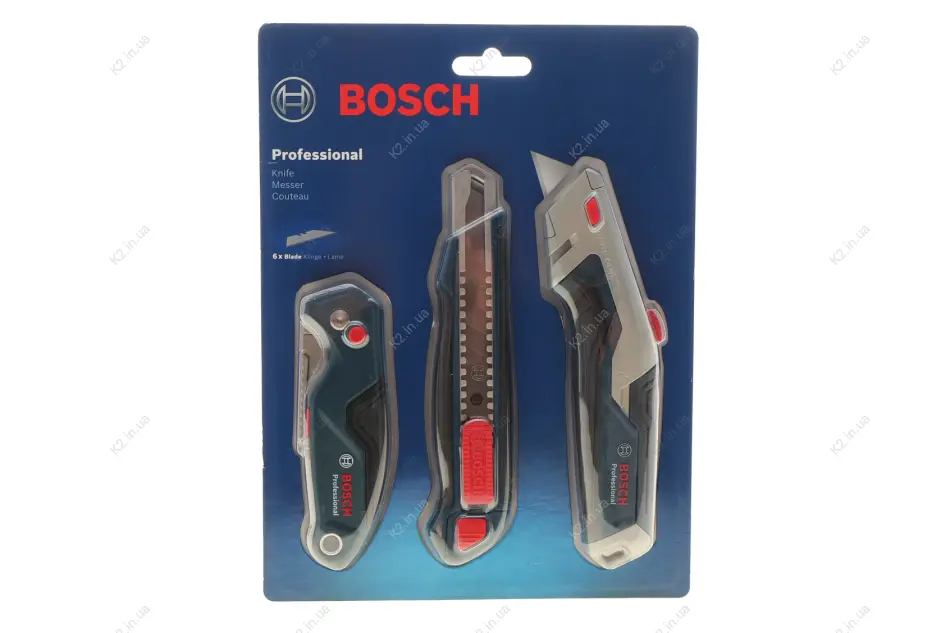 Набір ножів (3 шт) Bosch Professional BOSCH 1 600 A02 7M4 (фото 1)