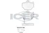 Колодки гальмівні (передні) Smart Cabrio 00-04/City Coupe 98-04/Roadster 03-05/Fortwo 04- ICER 181274-704 (фото 1)