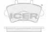 Колодки гальмівні (передні) Renault Master II/Opel Movano 98-/Nissan Interstar 02- ICER LM1442 (фото 1)