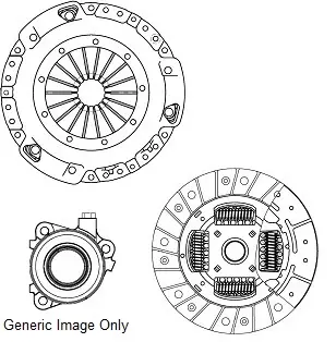 Комплект зчеплення з вижимним SX4/SEDICI 1.6 16V 06-14 (200mm) NATIONAL CK10206-63