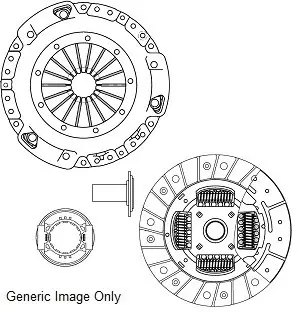 Комплект зчеплення CITROËN BERLINGO 2.0 HDI 02-11 (228mm) NATIONAL CK9549T