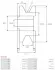 Шків ременя генератора As-pl AP0135S (фото 4)