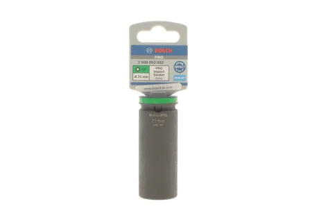 Головка торцева ударна PRO 1/2" 21 мм BOSCH 2 608 003 052