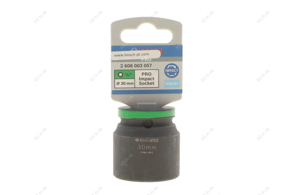 Головка торцева ударна PRO 1/2" 30 мм BOSCH 2 608 003 057 (фото 1)
