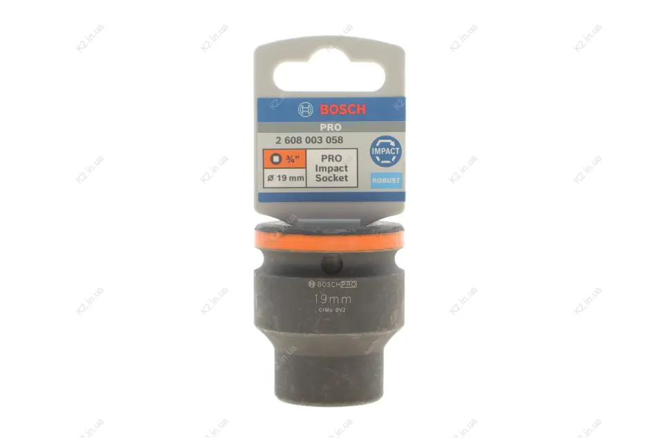 Головка торцева ударна PRO 3/4" 19 мм BOSCH 2 608 003 058 (фото 1)