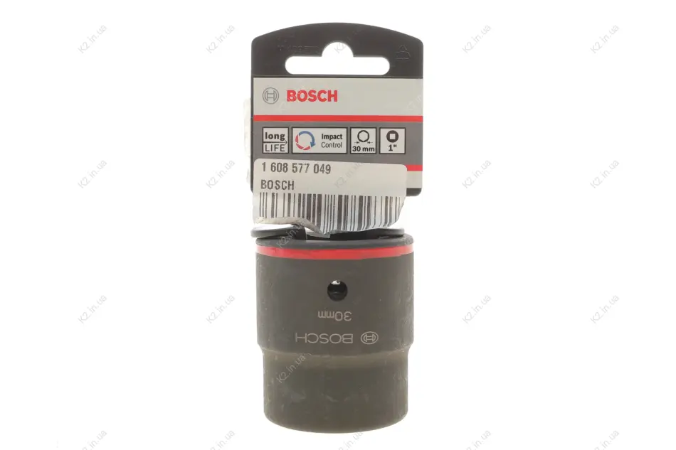 ТОРЦ.ГОЛІВКА 30MM 1" 6-ГР BOSCH 1 608 577 049 (фото 1)