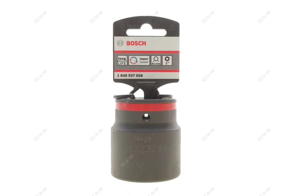 ТОРЦ.ГОЛІВКА 41МM 1" 6-ГР BOSCH 1 608 557 058 (фото 1)